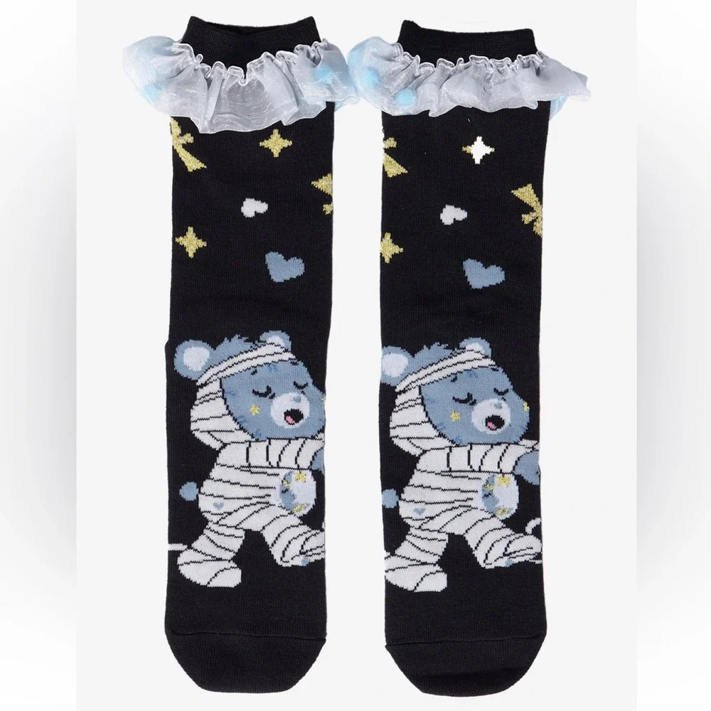 Care Bears x Universal Monsters Mummy Ruffle Crew Socks Hot Topic Halloween